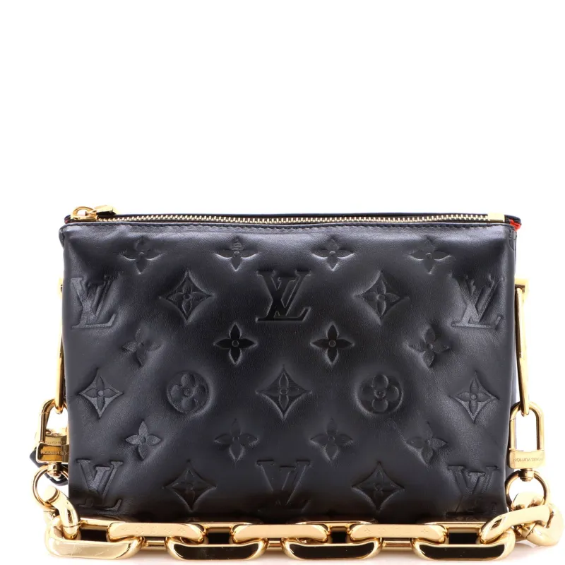 Coussin Bag Monogram Embossed Lambskin BB made by Louis Vuitton