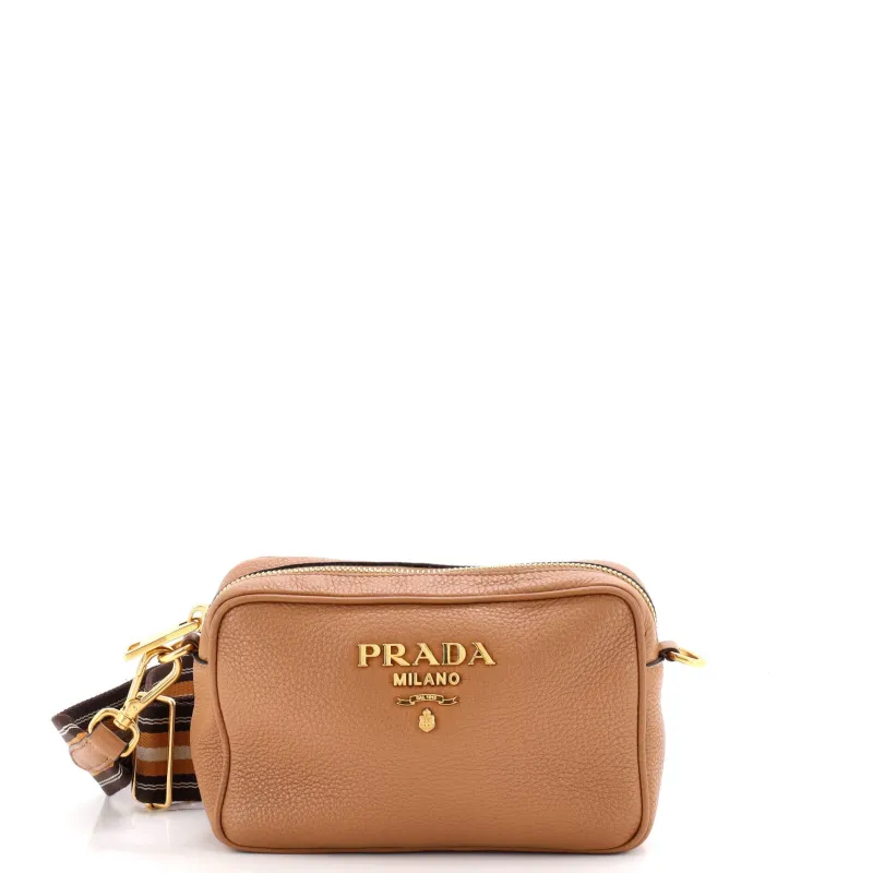 Dual Strap Camera Bag Vitello Phenix Mini made by Prada