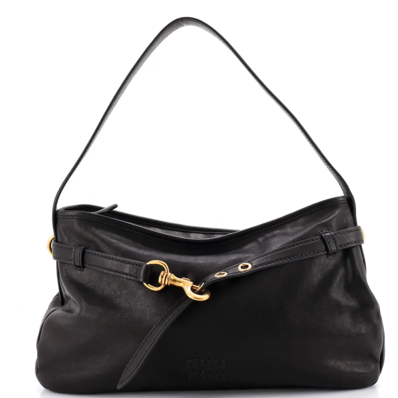 Aventure Shoulder Bag Leather Regular made by Miu Miu
