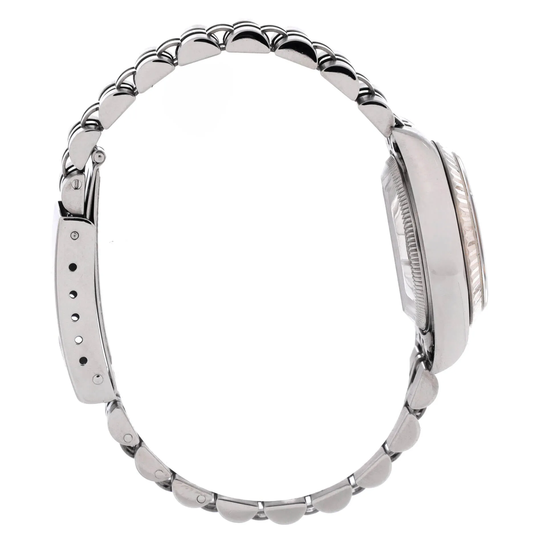 Oyster Perpetual Datejust Automatic Watch Stainless Steel and White Gold with Diamond Markers 26 sold by Zulily product image thumbnail 3