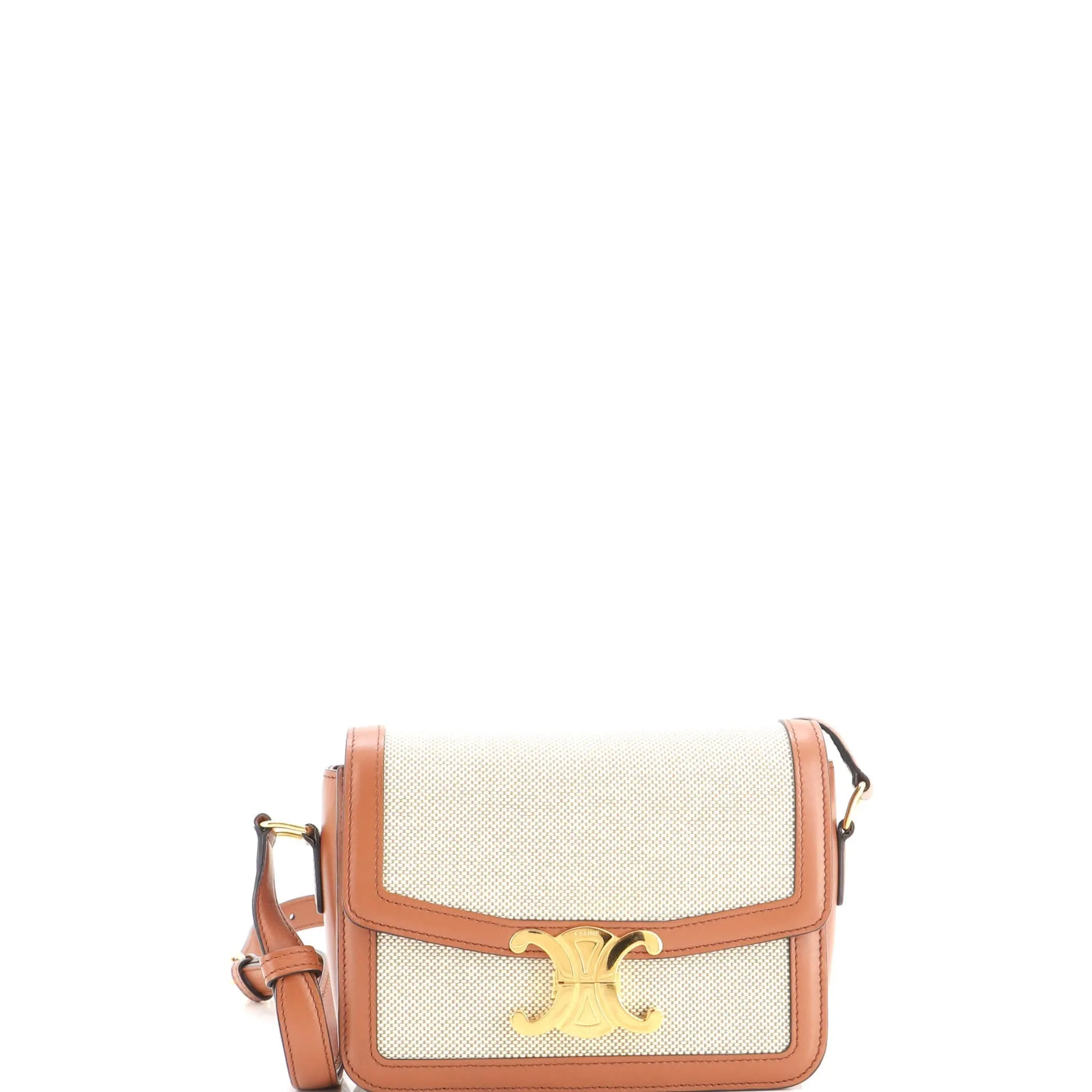 Triomphe Shoulder Bag Canvas with Leather Teen sold by Zulily