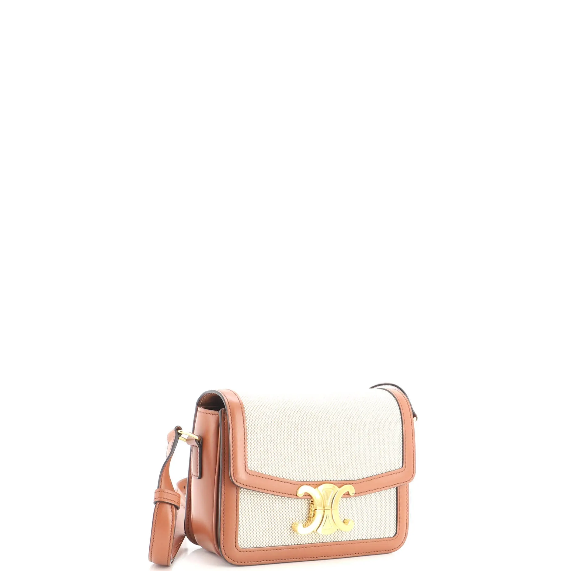 Triomphe Shoulder Bag Canvas with Leather Teen sold by Zulily product image thumbnail 2