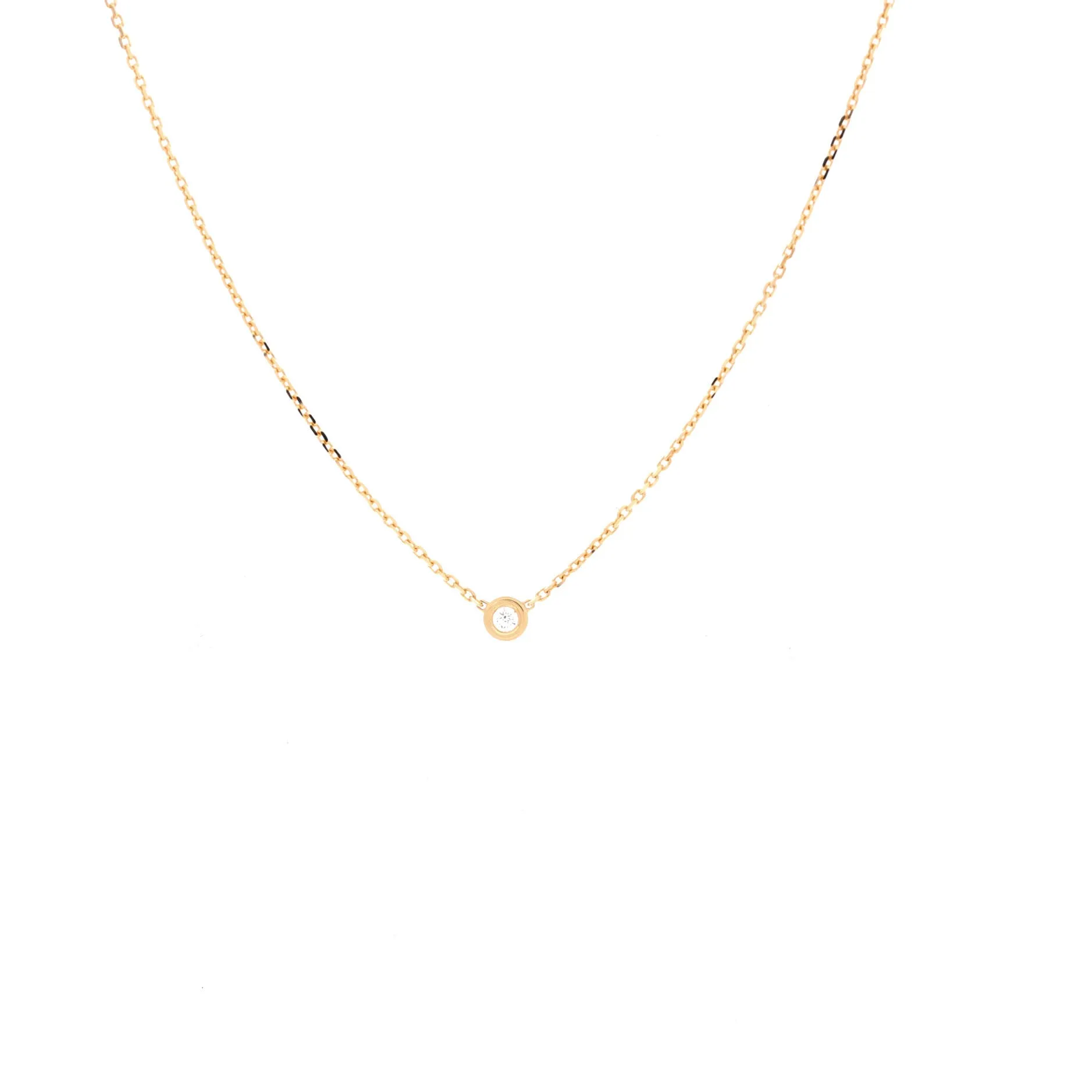 Cartier D'Amour Pendant Necklace 18K Yellow Gold and Diamond XS sold by Zulily