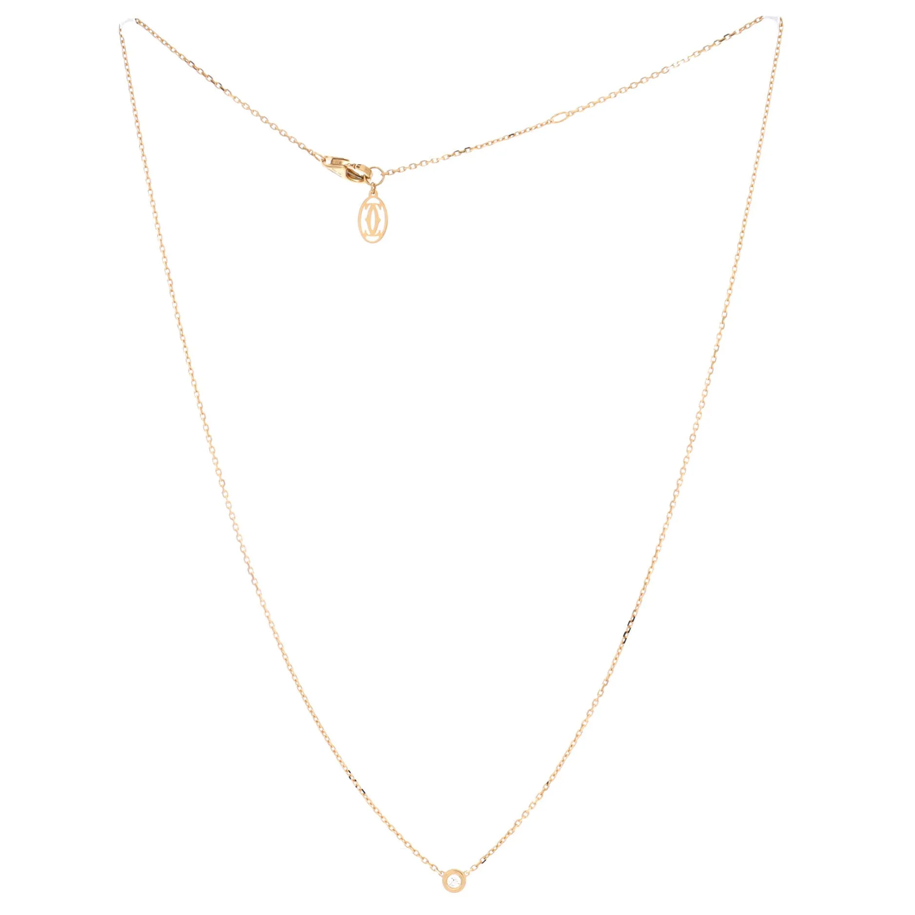 Cartier D'Amour Pendant Necklace 18K Yellow Gold and Diamond XS sold by Zulily product image thumbnail 3