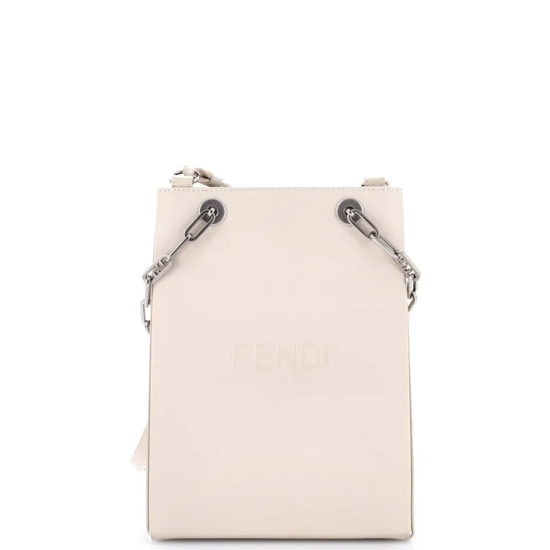 Chain Shopping Tote Leather Small made by Fendi