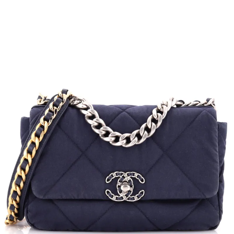 19 Flap Bag Quilted Canvas Medium made by Chanel