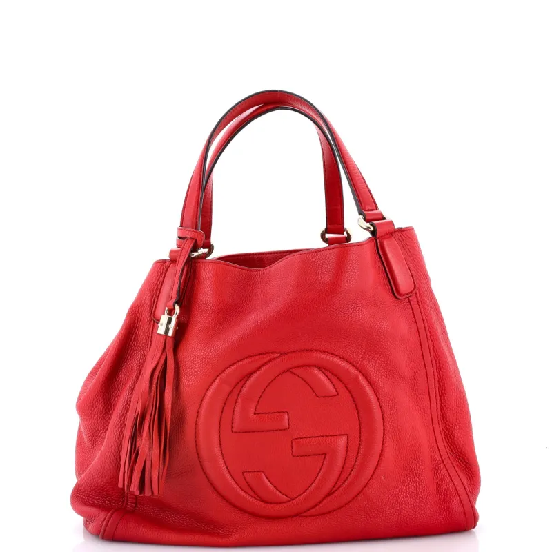 Soho Shoulder Bag Leather Medium made by Gucci