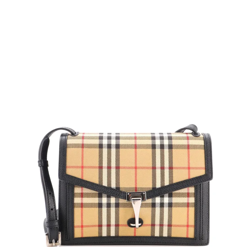 Macken Crossbody Bag Vintage Check Canvas Small made by Burberry