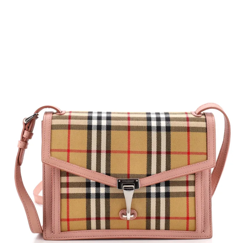 Macken Crossbody Bag Vintage Check Canvas Small made by Burberry