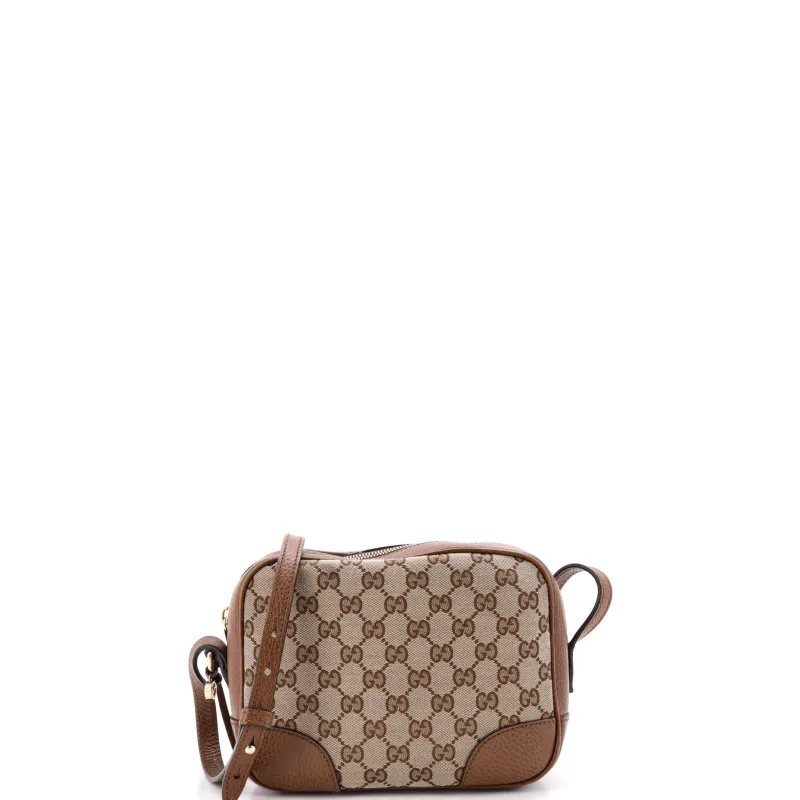Bree Disco Crossbody Bag GG Canvas with Leather Mini made by Gucci