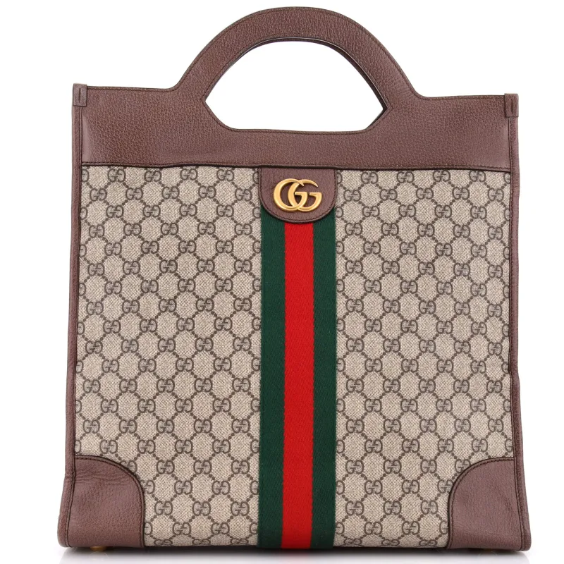 Ophidia Cut Out Handle Tote GG Coated Canvas Medium made by Gucci