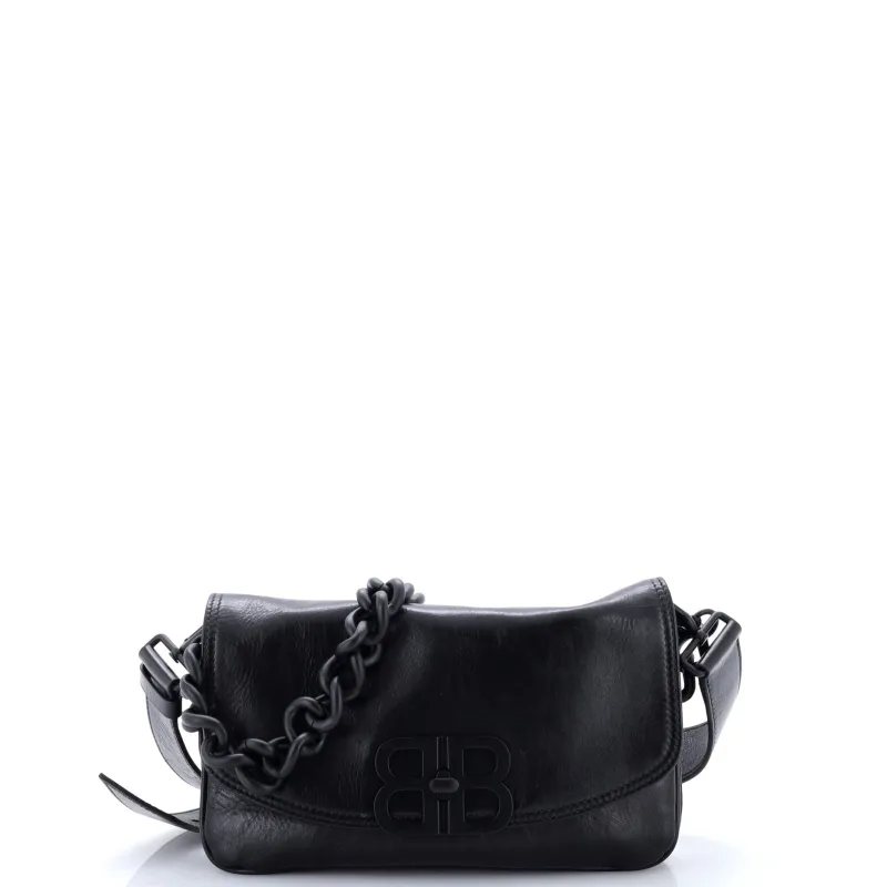 BB Soft Flap Bag Leather Small made by Balenciaga