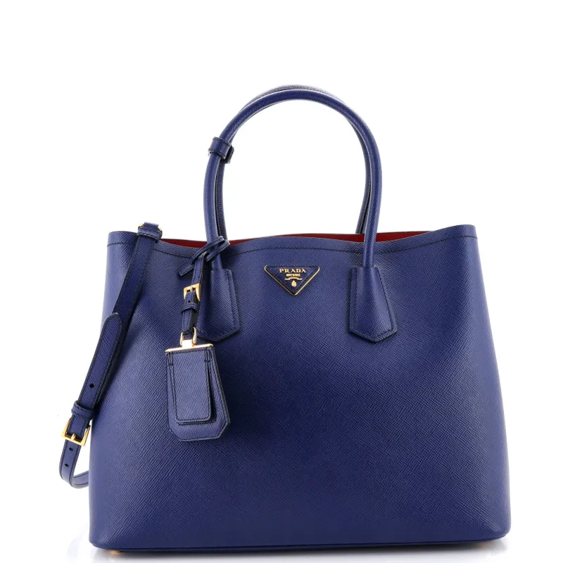 Cuir Double Tote Saffiano Leather Medium made by Prada