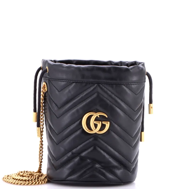 GG Marmont Bucket Bag Matelasse Leather Mini made by Gucci