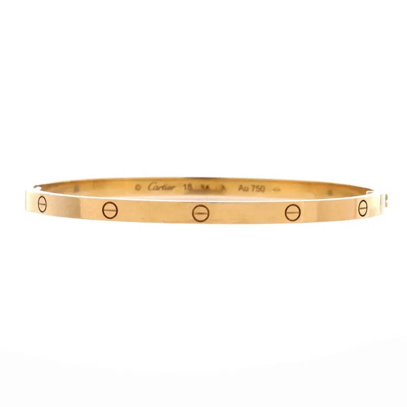 Love Bracelet 18K Yellow Gold Small 19 made by Cartier