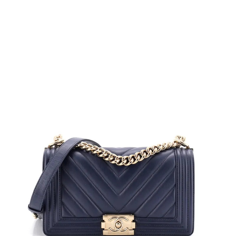 Boy Flap Bag Chevron Calfskin Old Medium made by Chanel