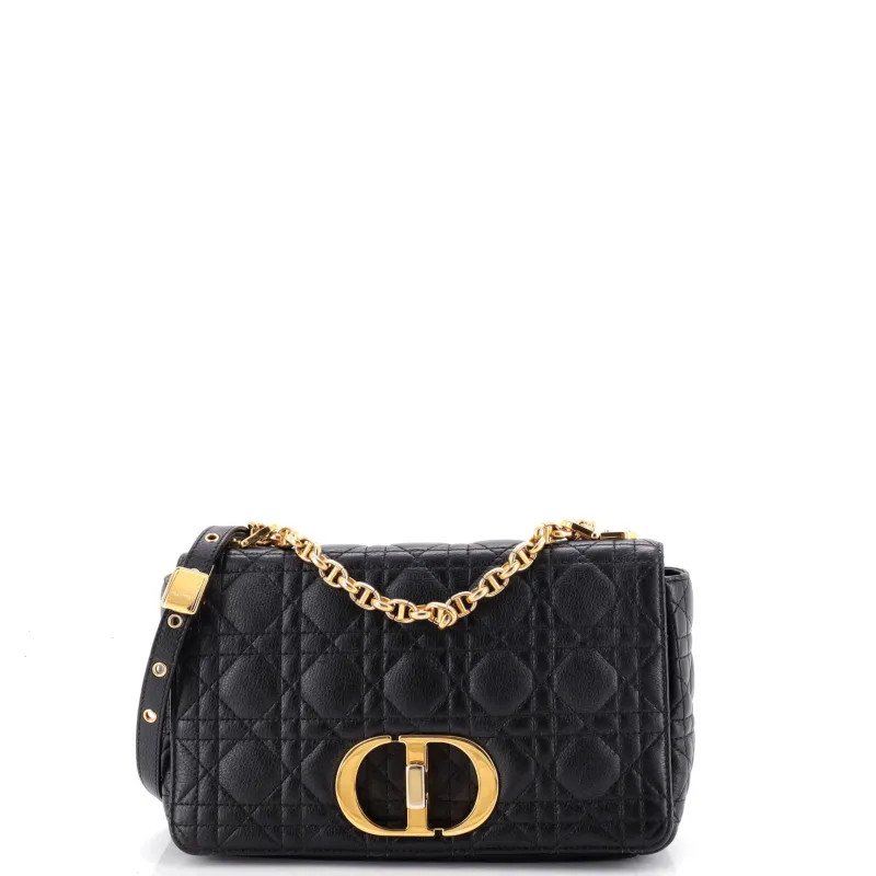 Caro Bag Cannage Quilt Calfskin New Medium made by Dior