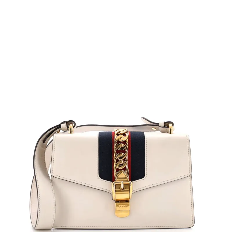 Sylvie Shoulder Bag Leather Small made by Gucci
