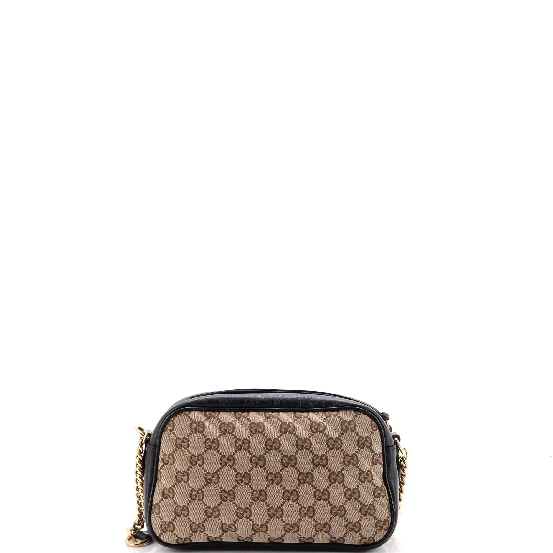 GG Marmont Shoulder Bag Diagonal Quilted GG Canvas with Leather Small sold by Zulily product image thumbnail 3