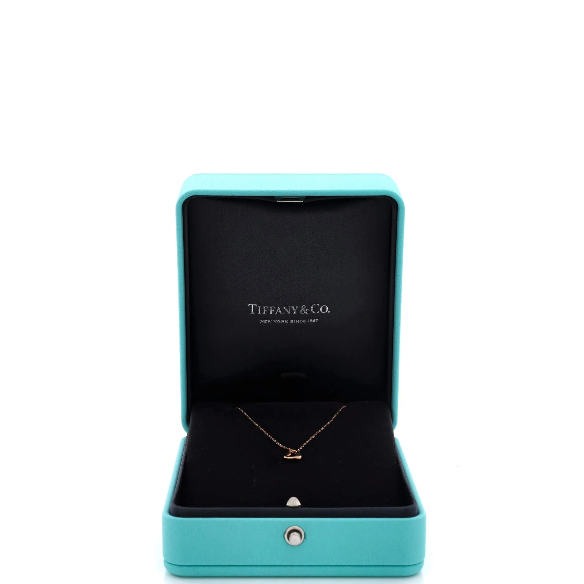 Elsa Peretti Open Heart Pendant Necklace 18K Rose Gold 7mm sold by Zulily product image thumbnail 2