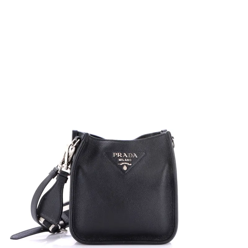 Logo Strap Crossbody Bag Vitello Daino Mini made by Prada