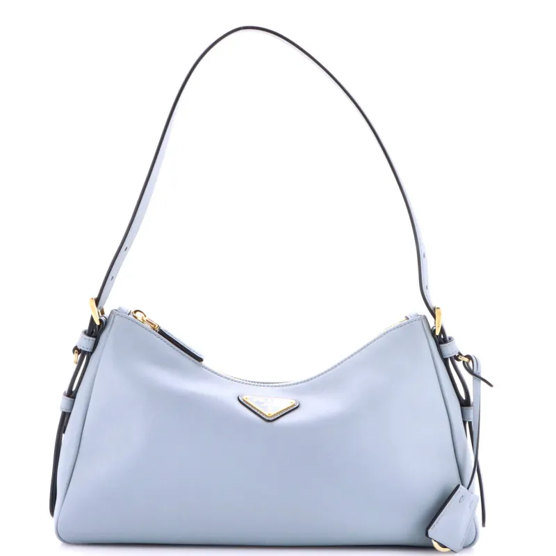 Aimee Shoulder Bag Leather Medium made by Prada