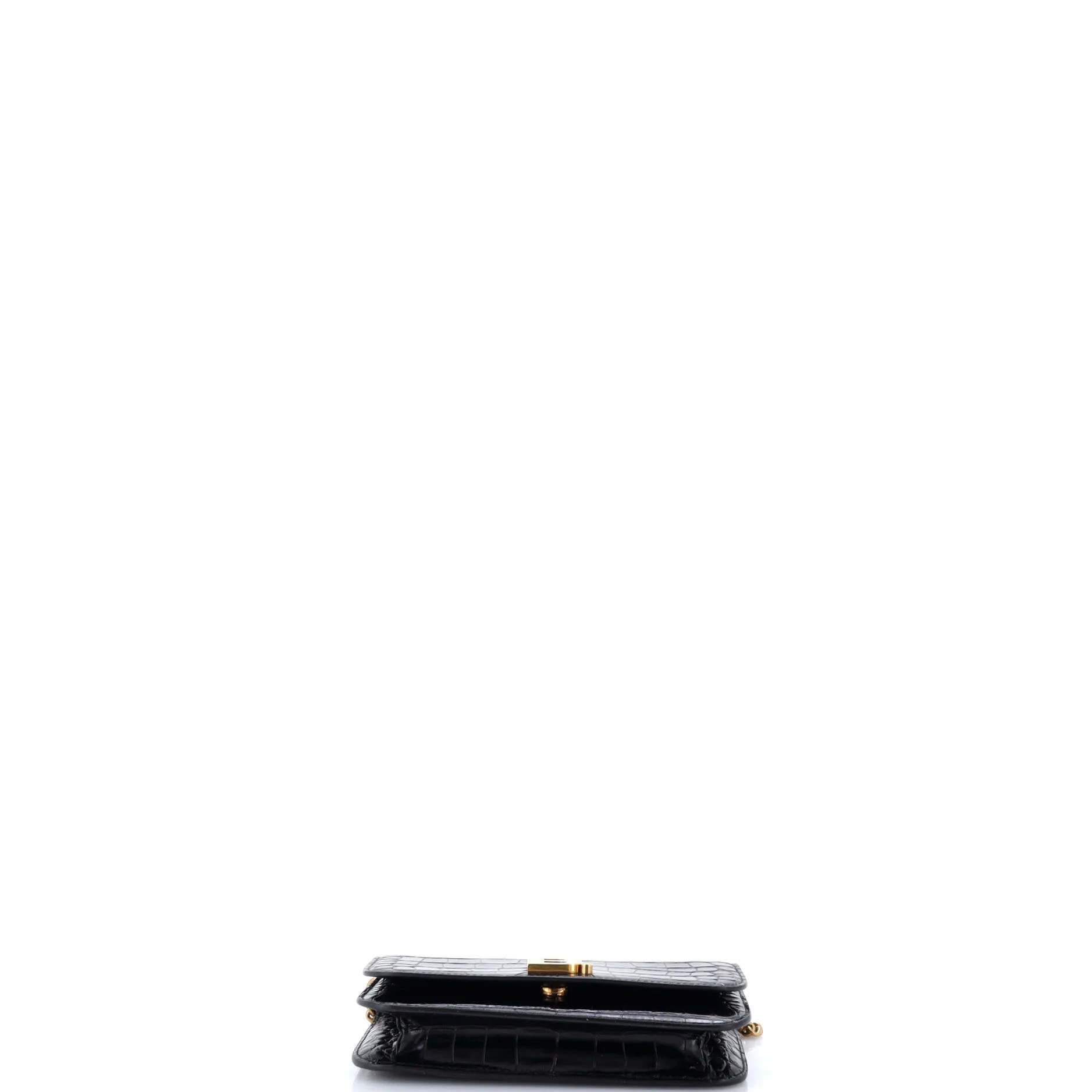B Dot Wallet on Chain Crocodile Embossed Leather sold by Zulily product image thumbnail 4