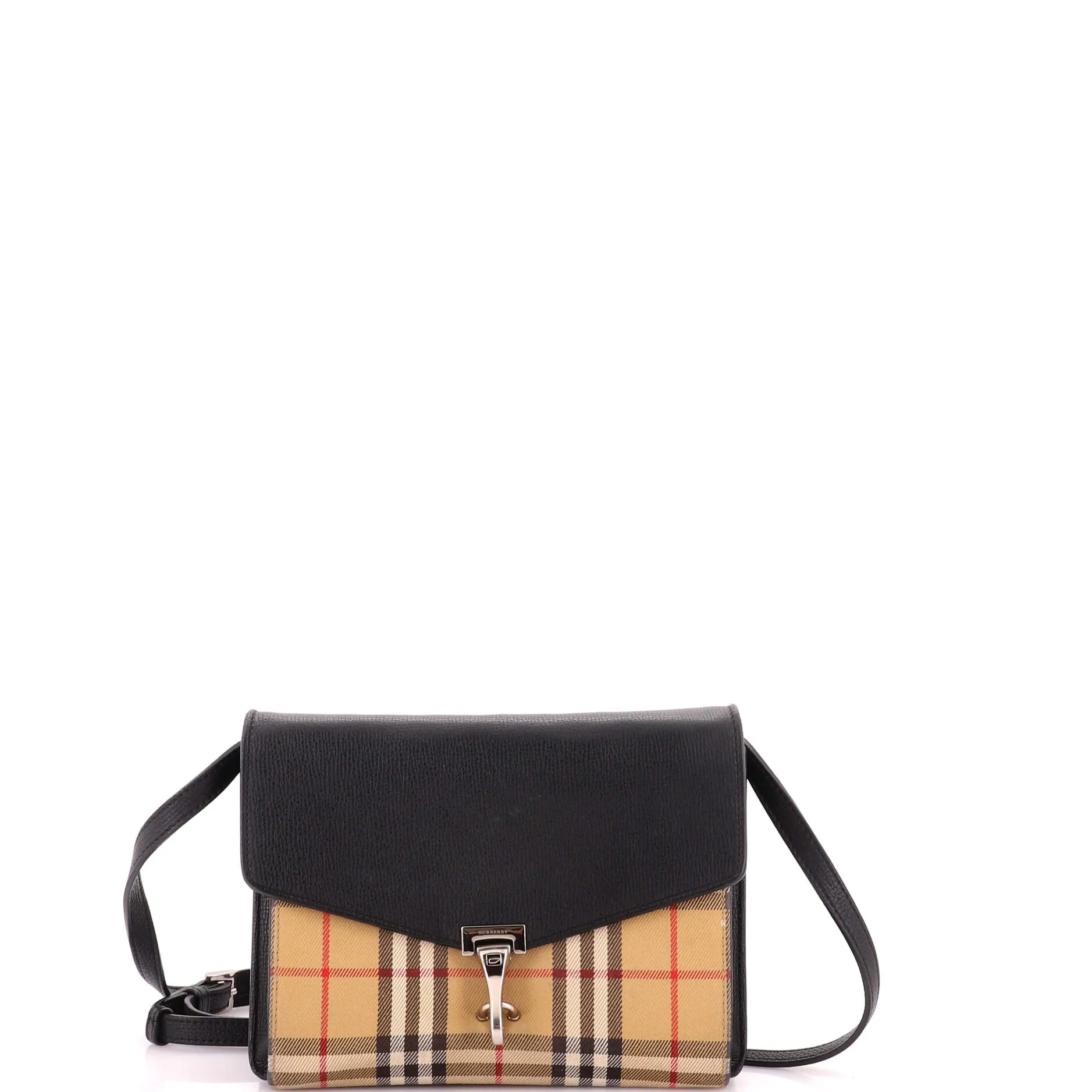 Macken Crossbody Bag Leather and Vintage Check Canvas Small sold by Zulily