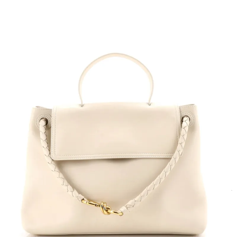 Ciao Ciao Top Handle Bag Leather with Intrecciato Detail Medium made by Bottega Veneta