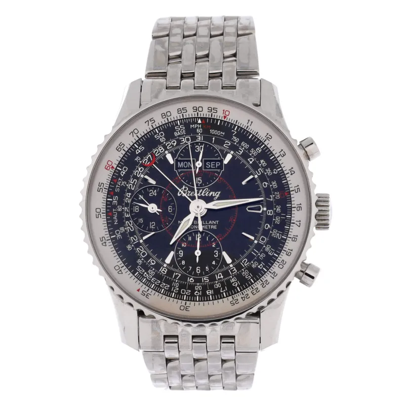 Navitimer Montbrillant Datora Chronograph Automatic Watch Stainless Steel 43 made by Breitling