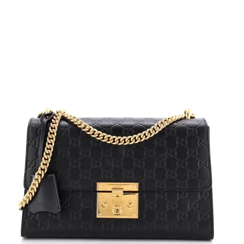 Padlock Shoulder Bag Guccissima Leather Medium made by Gucci
