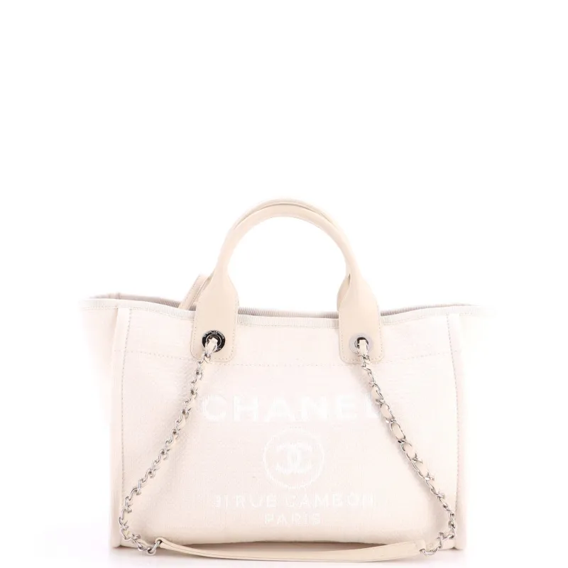 Deauville NM Tote Mixed Fibers Small made by Chanel