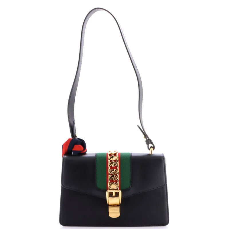 Sylvie Shoulder Bag Leather Small made by Gucci