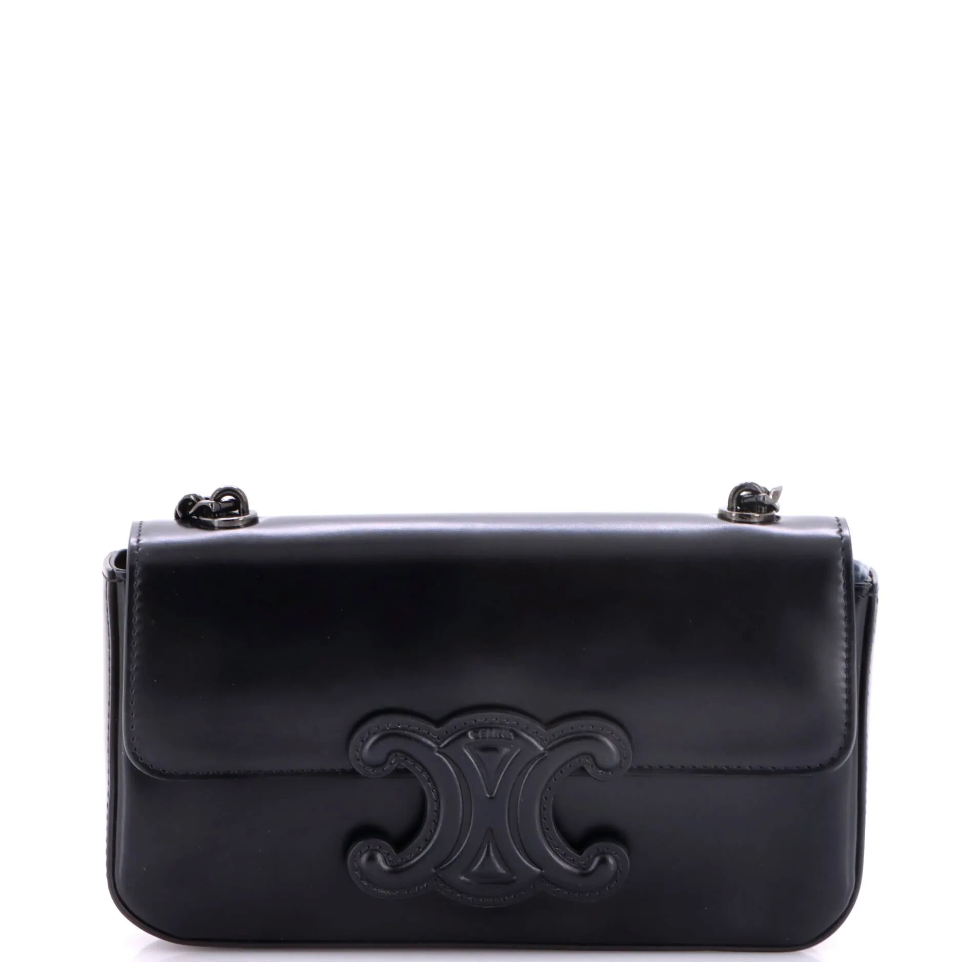 Triomphe Chain Shoulder Bag Leather Small sold by Zulily