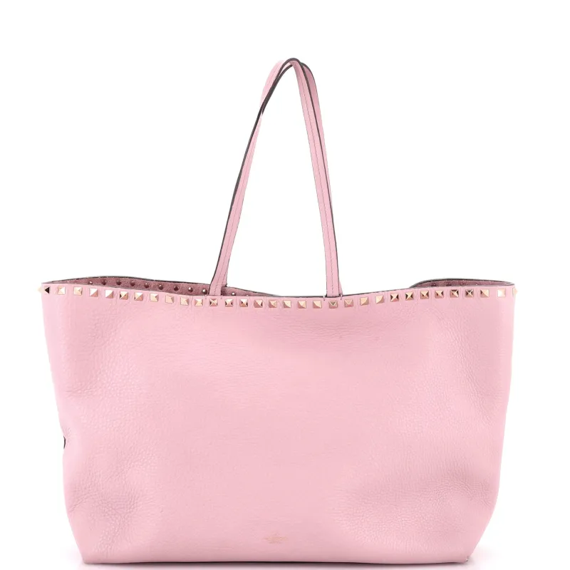 Rockstud Shopper Tote Leather Large made by Valentino Garavani