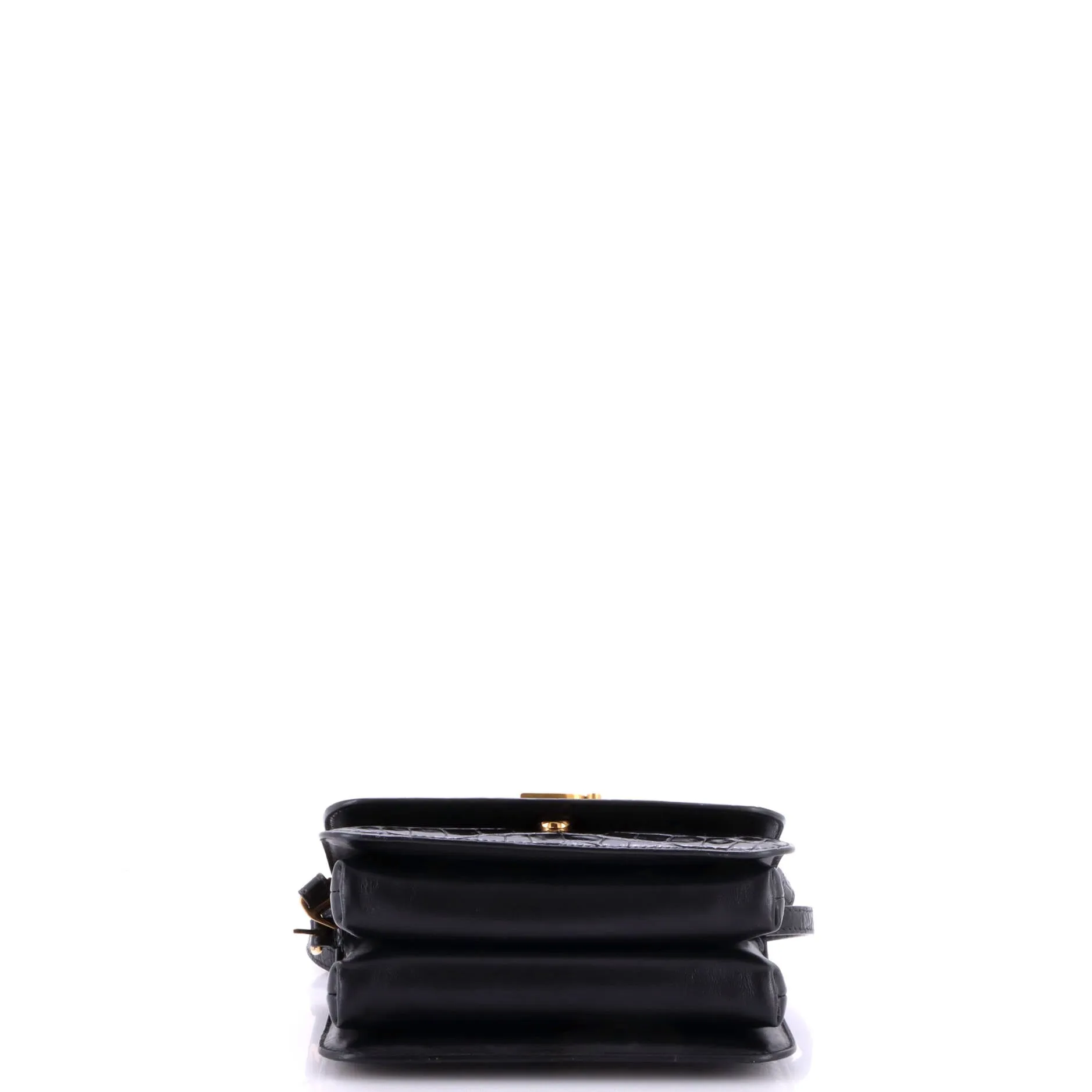 B. Dot Flap Bag Crocodile Embossed Leather Small sold by Zulily product image thumbnail 4