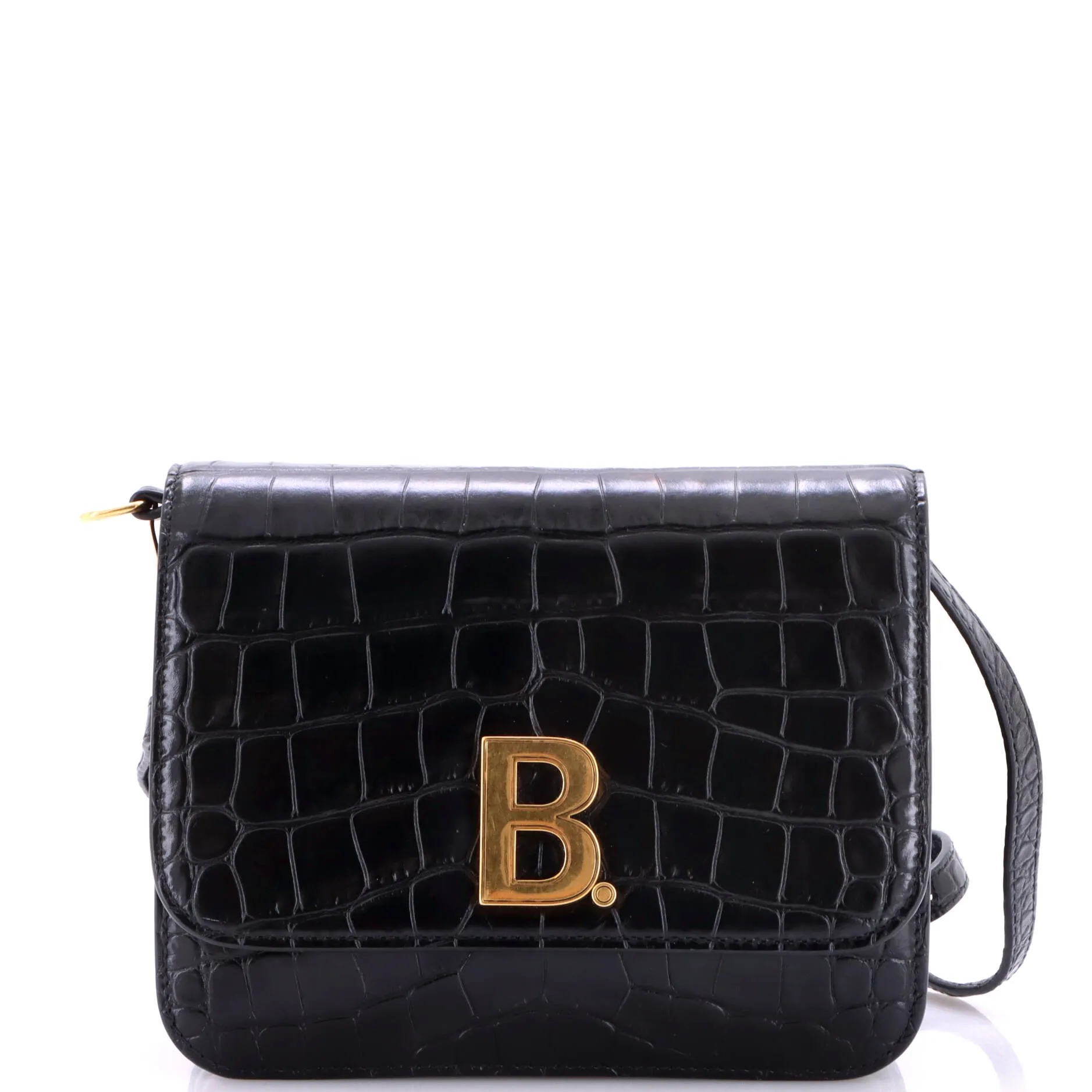 B. Dot Flap Bag Crocodile Embossed Leather Small sold by Zulily