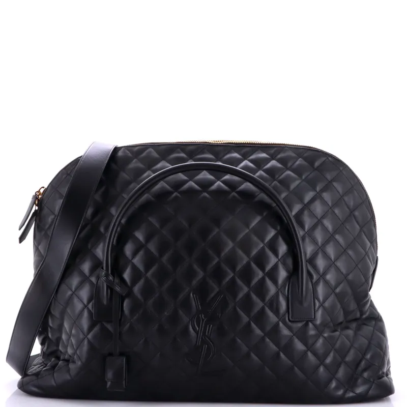 ES Giant Travel Bag Quilted Leather made by Yves Saint Laurent