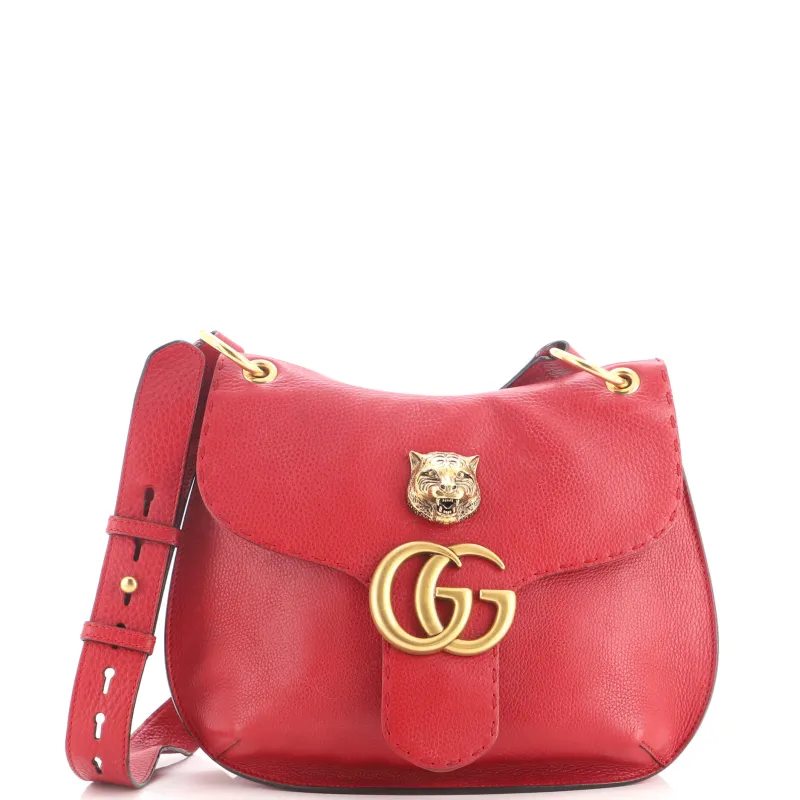 GG Marmont Animalier Shoulder Bag Leather Medium made by Gucci