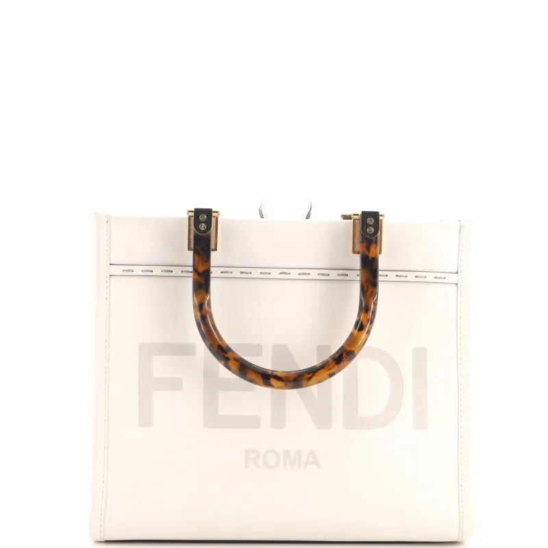 Sunshine Shopper Tote Leather Small made by Fendi