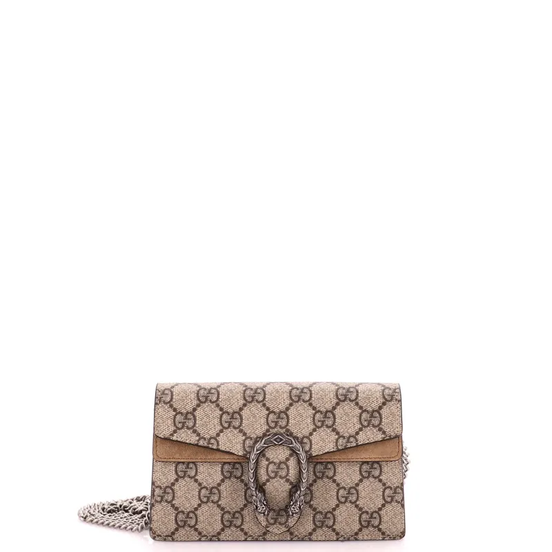 Dionysus Bag GG Coated Canvas Super Mini made by Gucci
