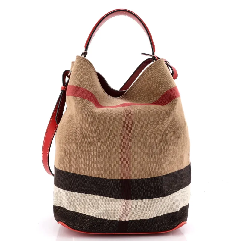 Ashby Bag House Check Canvas Medium made by Burberry