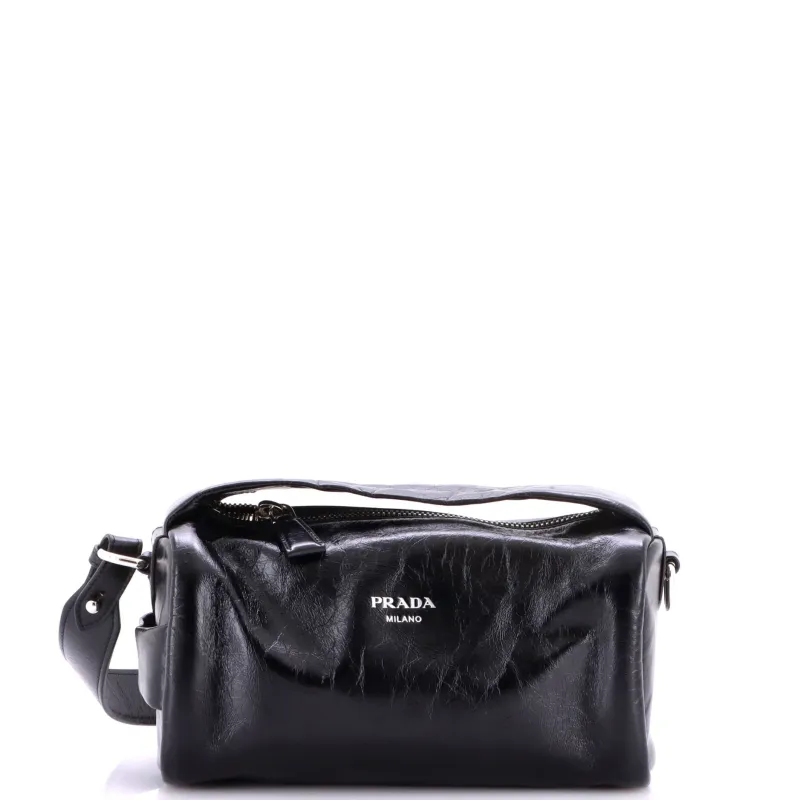 Top Handle Shoulder Bag Calfskin Small made by Prada