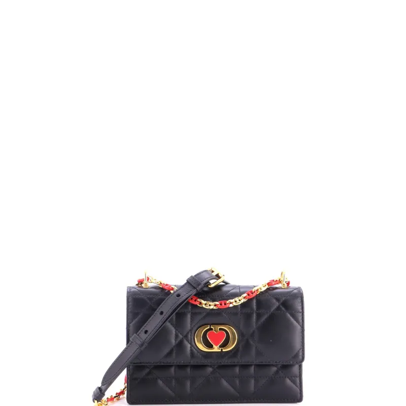 DiorAmour Miss Caro Flap Bag Cannage Quilt Calfskin Mini made by Dior