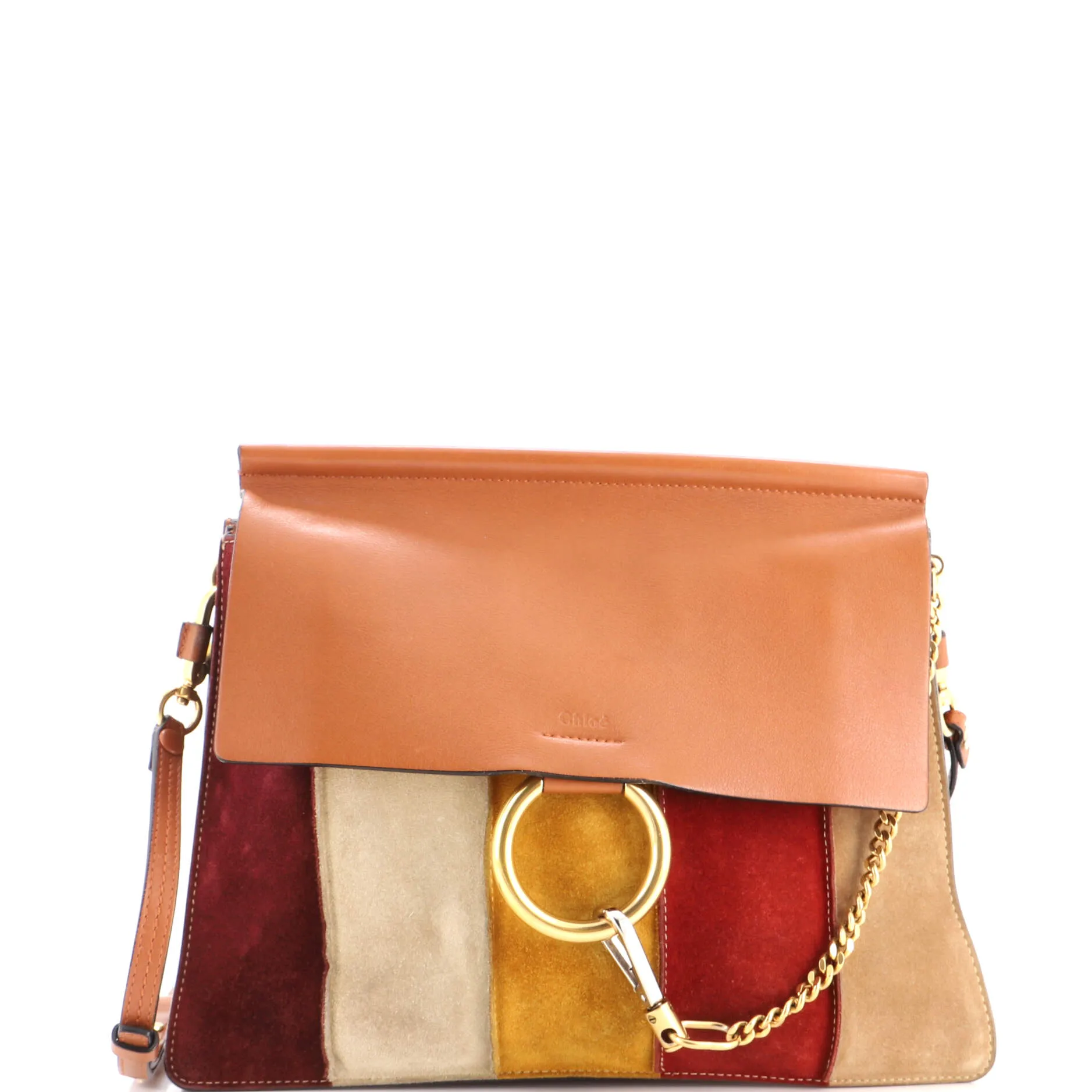 Faye Shoulder Bag Stitched Suede and Leather Medium sold by Zulily