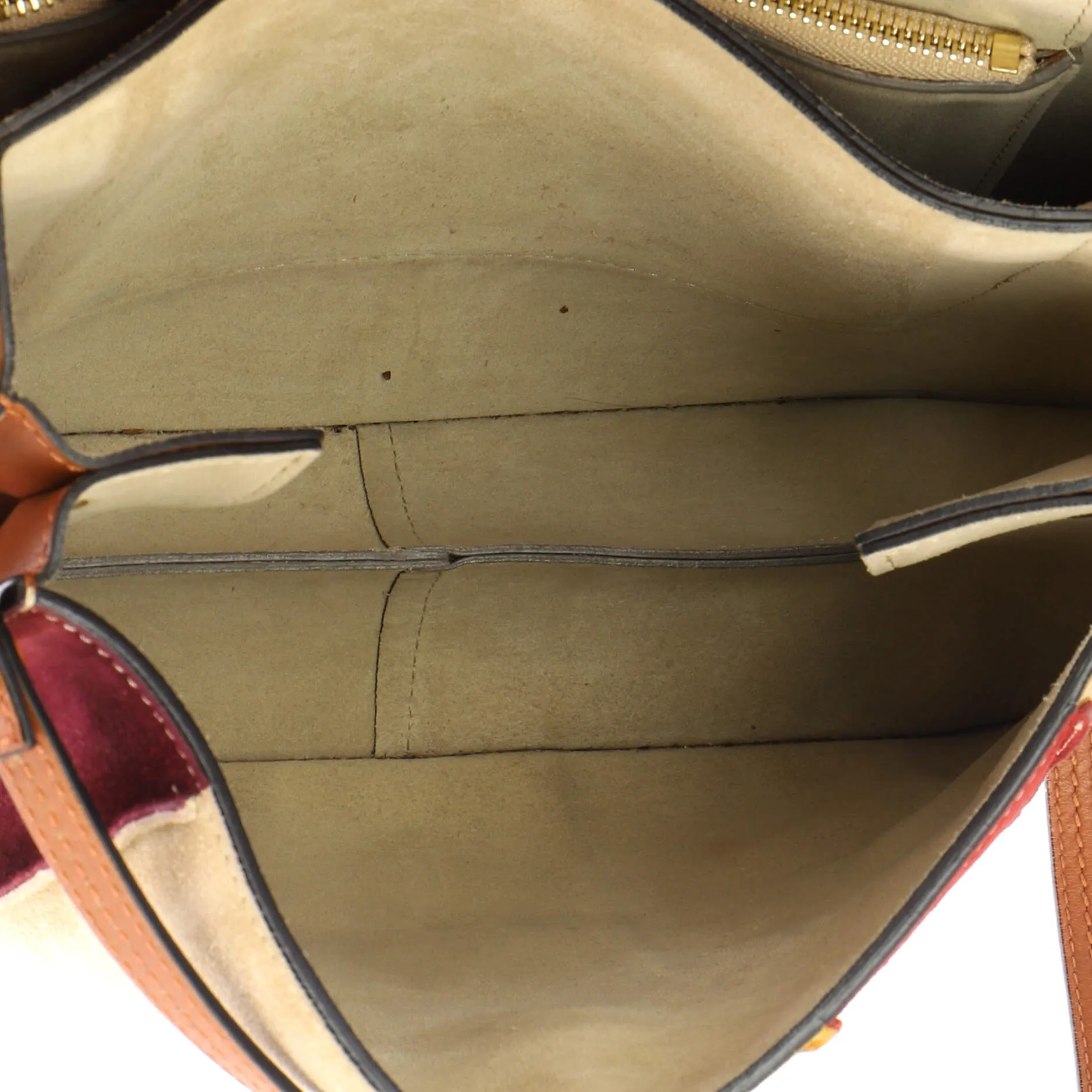 Faye Shoulder Bag Stitched Suede and Leather Medium sold by Zulily product image thumbnail 5