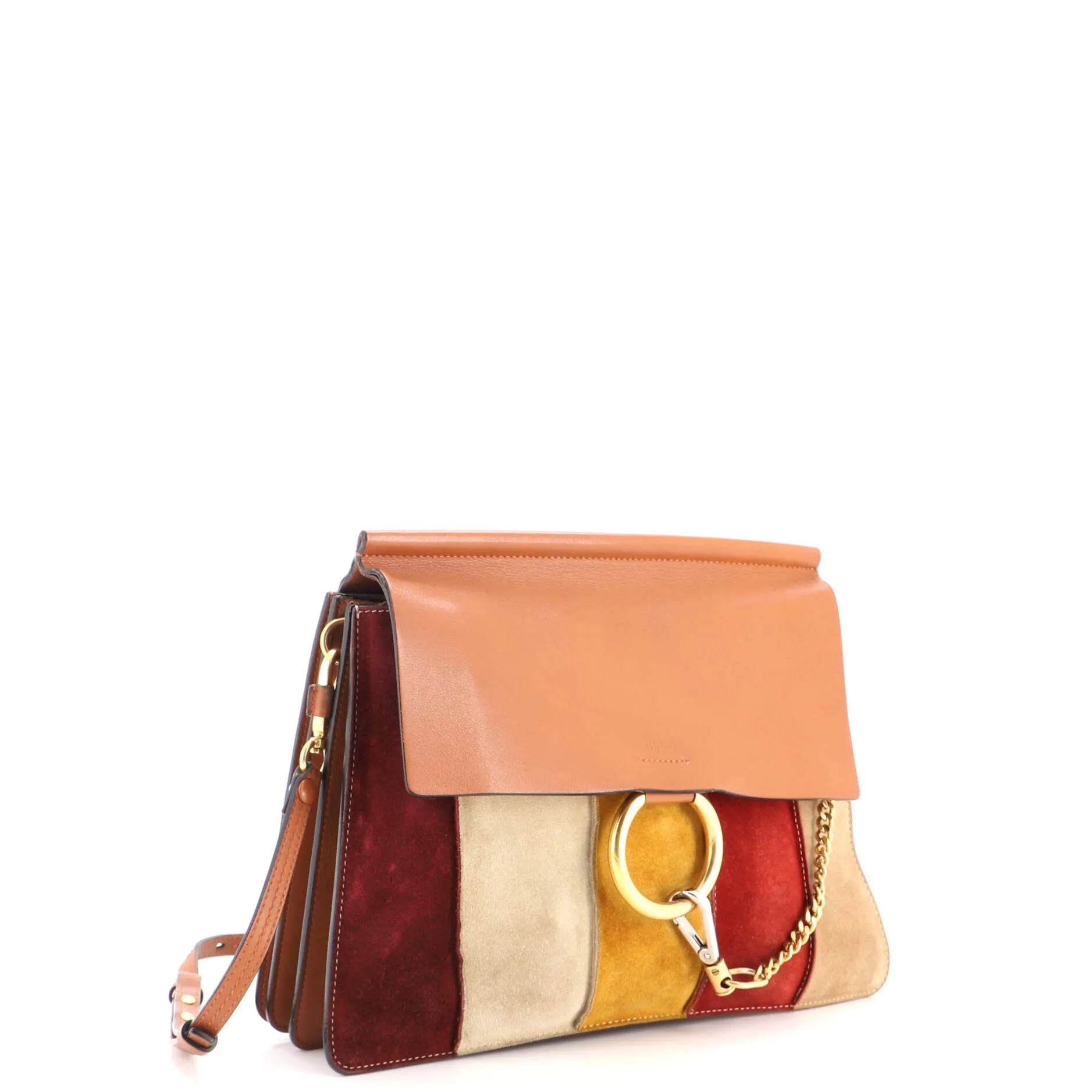 Faye Shoulder Bag Stitched Suede and Leather Medium sold by Zulily product image thumbnail 2