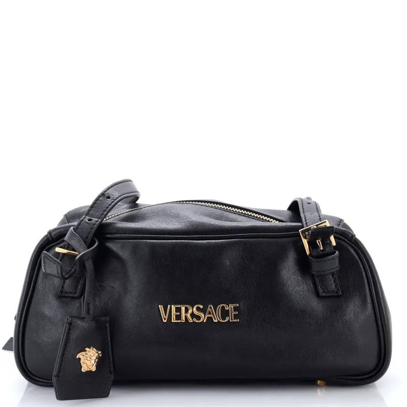 Tag Bowling Bag Leather Large made by Versace