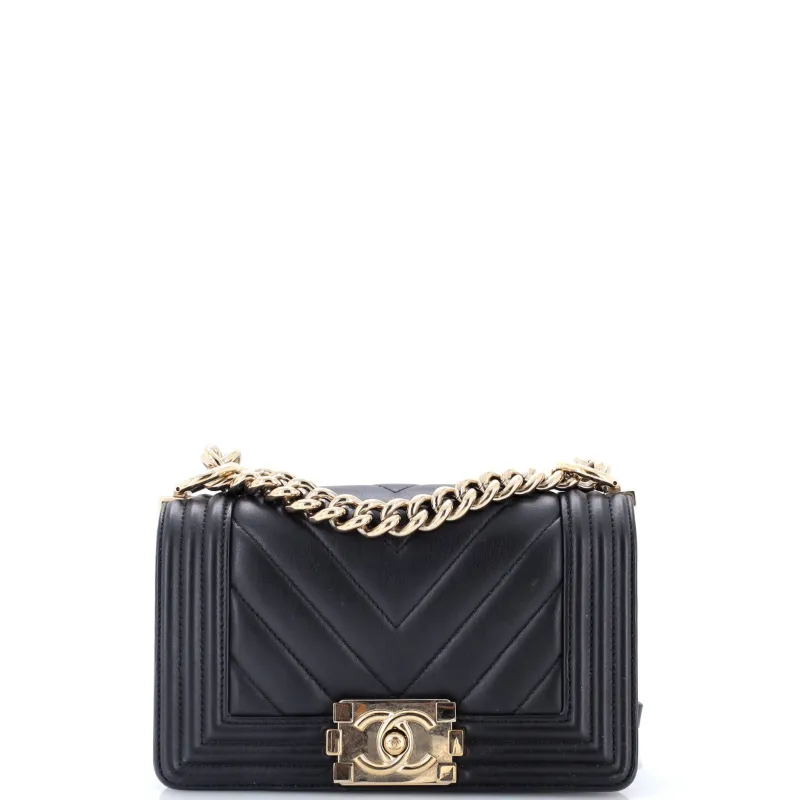 Boy Flap Bag Chevron Calfskin Small made by Chanel