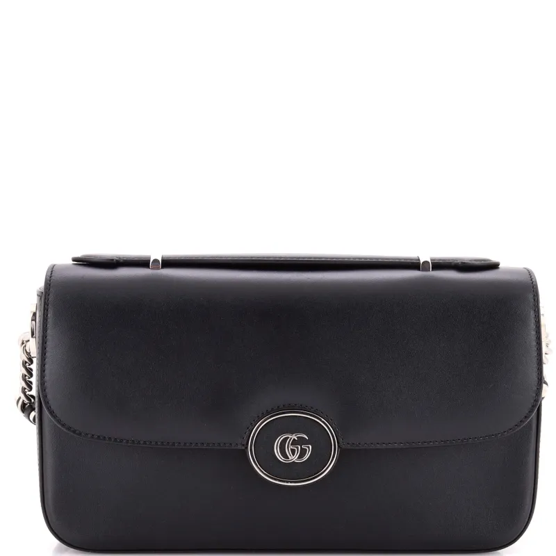 Petite GG Flap Shoulder Bag Leather Small made by Gucci